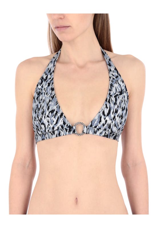 Graphic Leopard Bandeau Bikini Top MM4M392