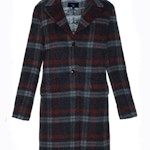 Checked Mohair Coat