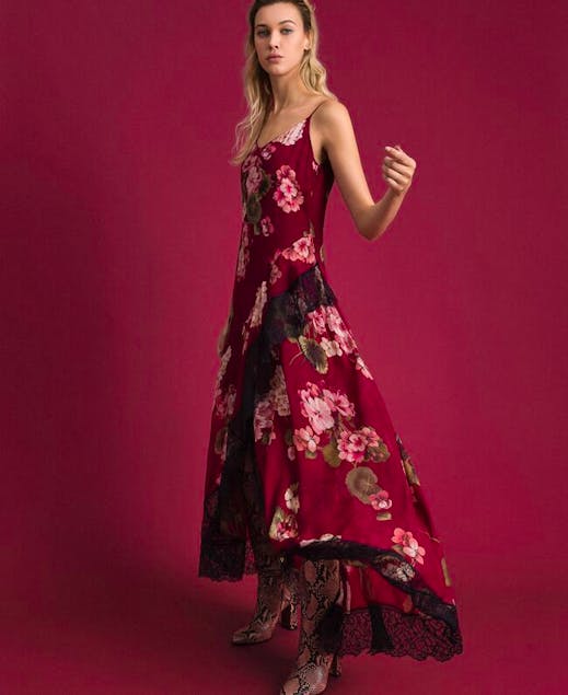 TWINSET - Ασύμμετρο Floral Φόρεμα