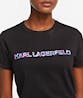 KARL LAGERFELD - Floral Logo T-Shirt Black