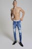 DSQUARED2 - Bleached Holes Medium Classic Kenny Jeans