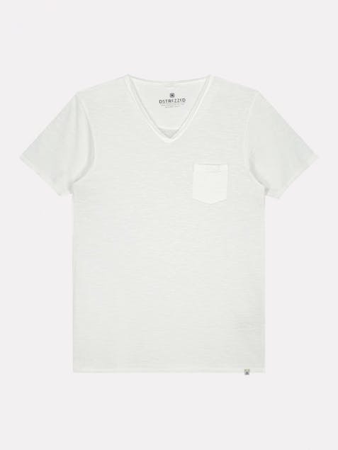 DSTREZZED - T-shirt with V-neck cotton