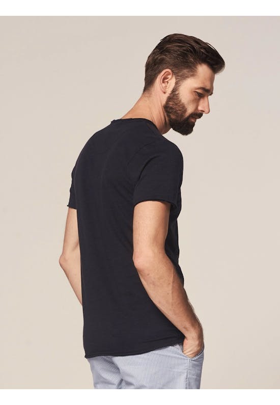 T-shirt with V-neck cotton