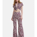 Palazzo Pants In Allover Print