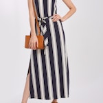 Striped Maxi Jersey Dress
