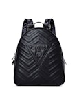 Zana Quilted-Look Logo Backpack
