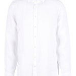 Slim-Fit Linen Shirt With Classic Collar