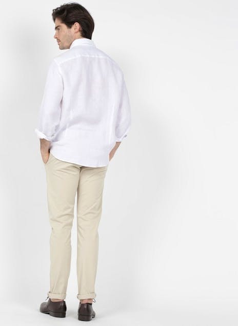 HACKETT - Slim-Fit Linen Shirt With Classic Collar