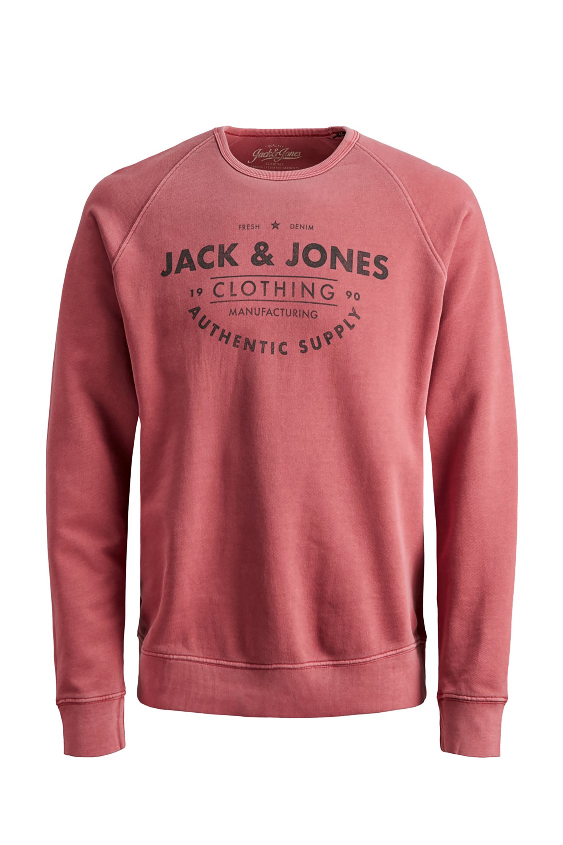 JACK & JONES Maglione Uomo Girocollo Washed Knit: Cotone, Vestibilità Comoda