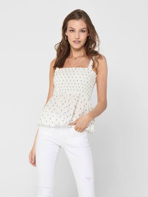 ONLY - Smock Top White