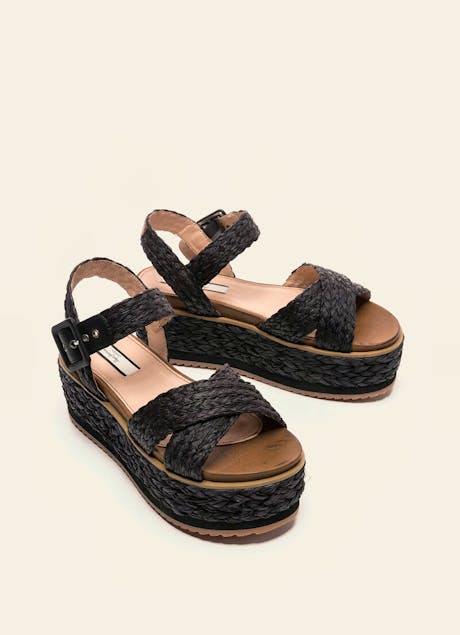 PEPE JEANS - Wick Natural Crossed Straps Sandals