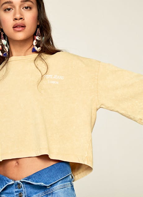 PEPE JEANS - Laila Oversize Crop Shirt