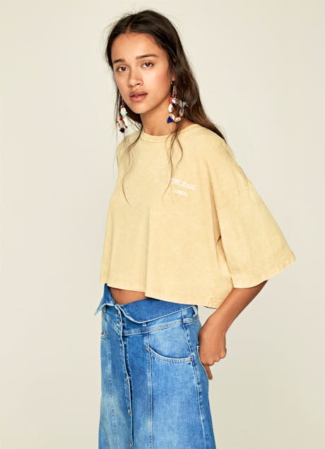 PEPE JEANS - Laila Oversize Crop Shirt