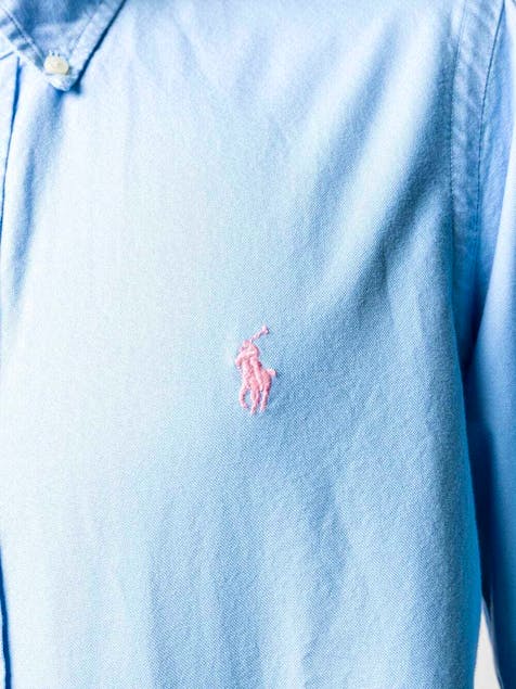 POLO RALPH LAUREN - Long Sleeve Embroidered Logo Shirt
