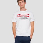 Cotton T-Shirt With Replay Writing