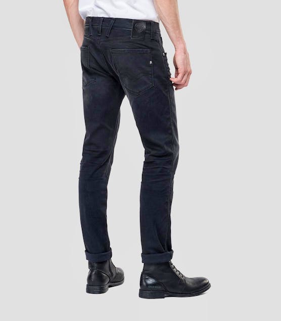 REPLAY - Slim Fit Hyperflex Anbass Jeans Clouds
