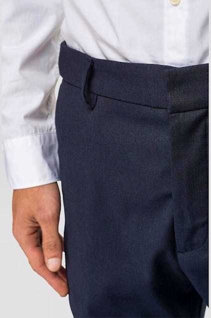 REPLAY - Chino Trousers In Fishbone Fabric