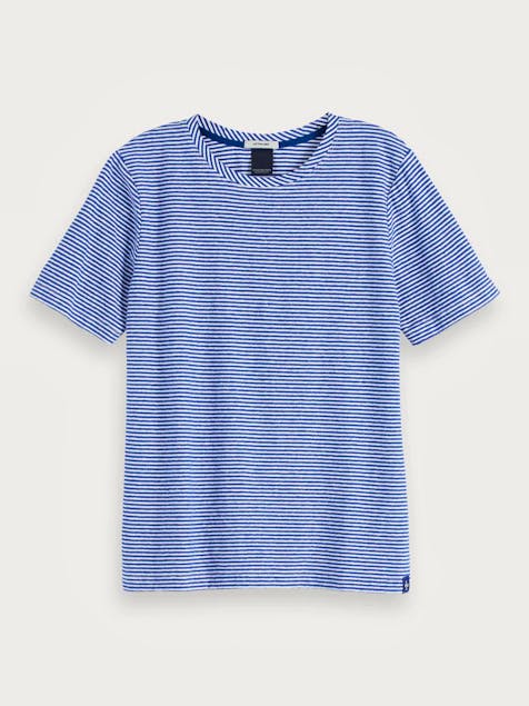 SCOTCH & SODA - Short Sleeved Linen Blend T-Shirt
