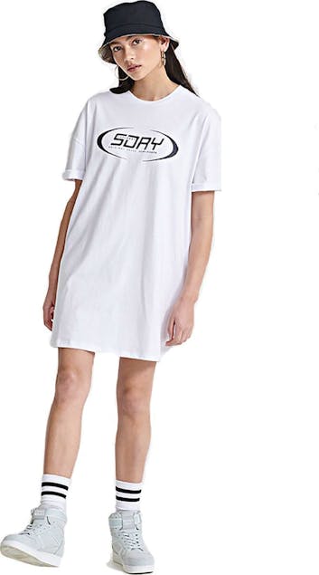 SUPERDRY - Hyper Oversized T-Shirt Dress White