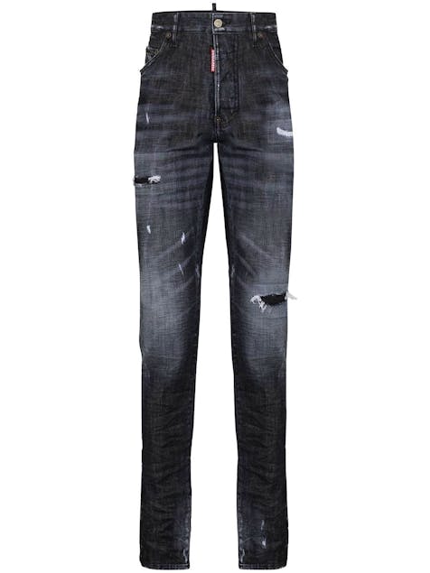 DSQUARED2 - Distressed Straight Leg Jeans