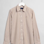 Broadcloth blouse with stripes