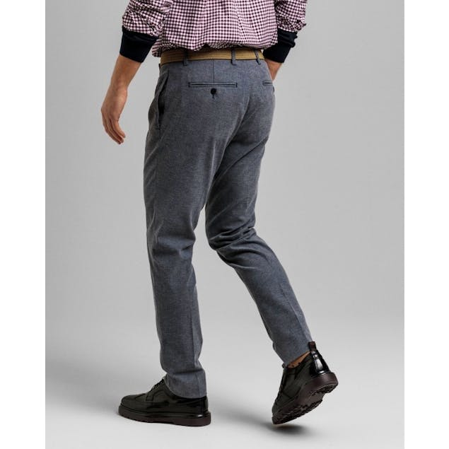 GANT - Slim fit trousers with herringbone pattern