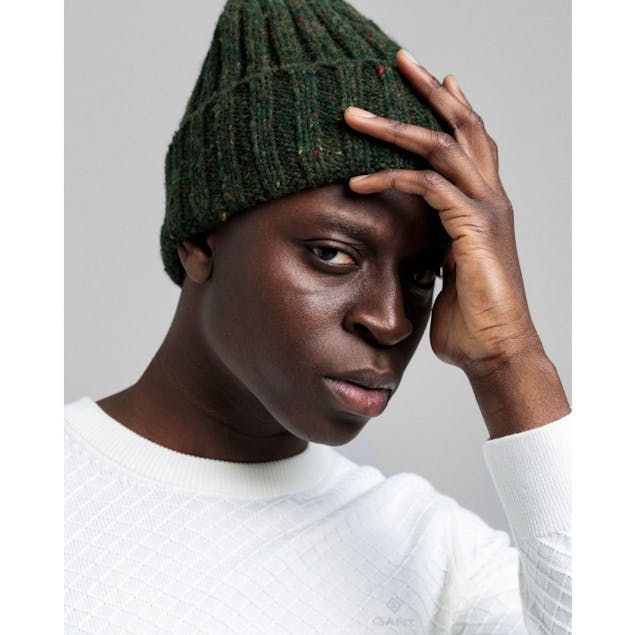 GANT - Knitted hat with a nub structure