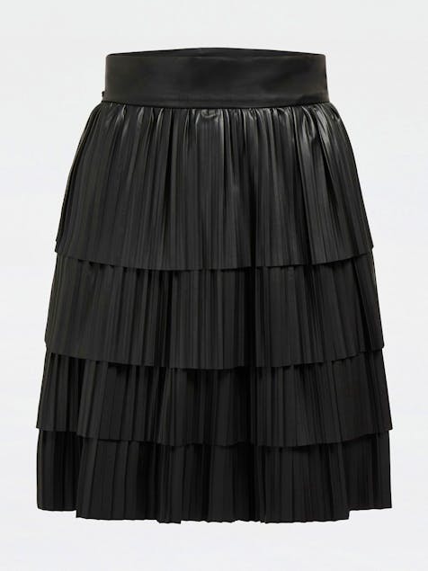 GUESS - Faux Leather Pleated Skirt