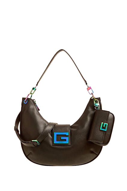 GUESS - Black Shoulder Bag Brightside Large Hobo