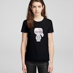 K/ikonik Rhinestone T-Shirt Black