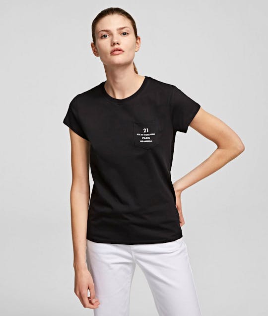 KARL LAGERFELD - Rue St Guillaume Pocket T-Shirt