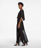 KARL LAGERFELD - Pleated Maxi Dress With Cape Black