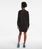 KARL LAGERFELD - Rue St Guillaume Mesh Sleeve Sweatshirt Dress Black
