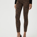 Animal Print Skinny Trousers