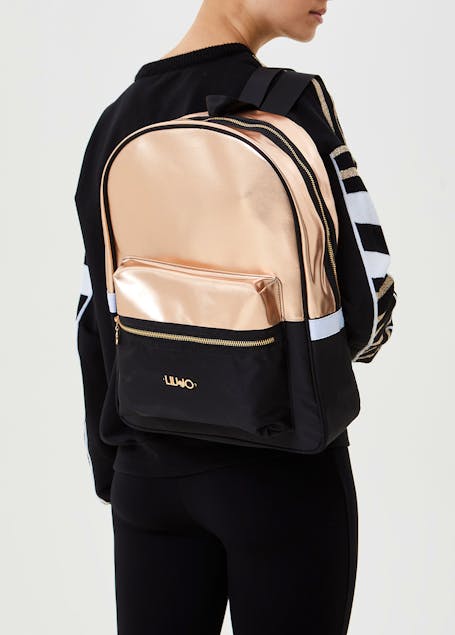 LIU JO - Laminated Backpack With Logo
