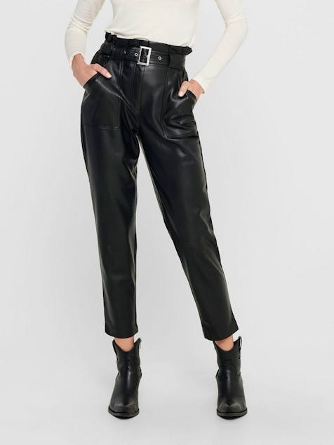 ONLY - Leather Look Trousers