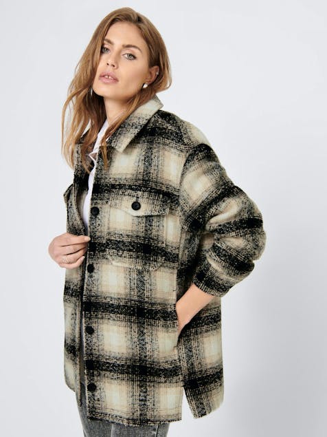 ONLY - Onlallison Check Wool Shacket