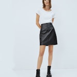 Pepa Eco-Leather Mini Skirt