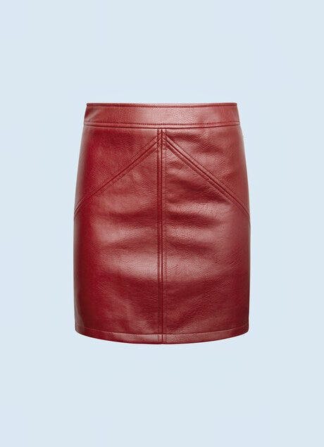 PEPE JEANS - Tati Eco-Leather Mini Skirt