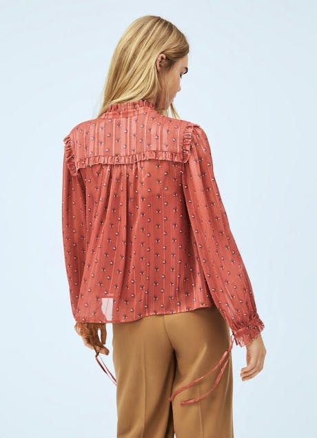PEPE JEANS - Miraya Printed Blouse With Frill Detail