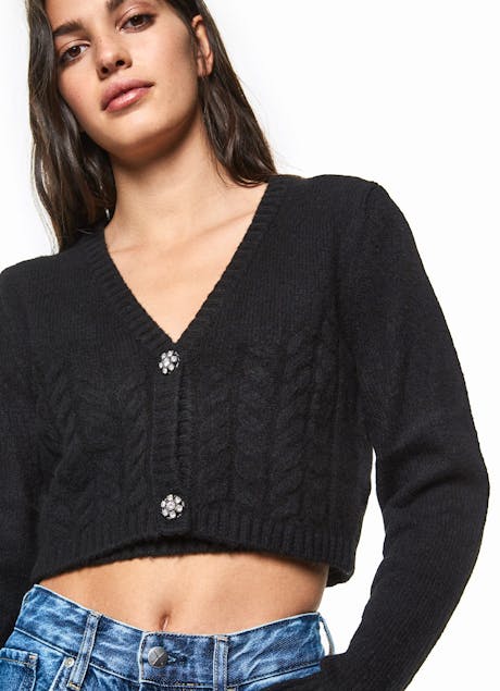 PEPE JEANS - Cropped Knit Jacket