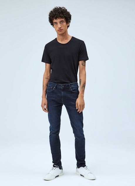 PEPE JEANS - Finsbury Skinny Fit Low Waist Jeans