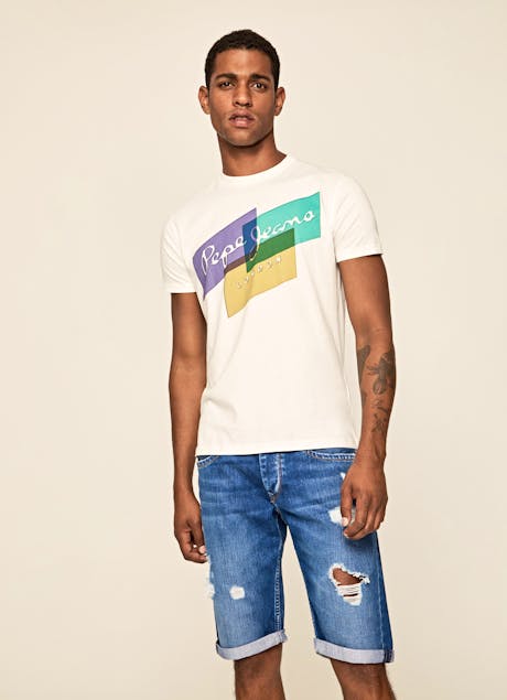PEPE JEANS - Morrison Multicolor Logo T-Shirt