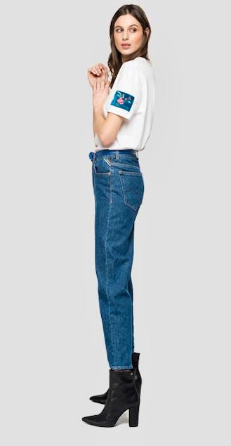 REPLAY - Mom Fit Tyna Rose Label Jeans