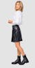REPLAY - Eco-Leather Skirt With Python Print
