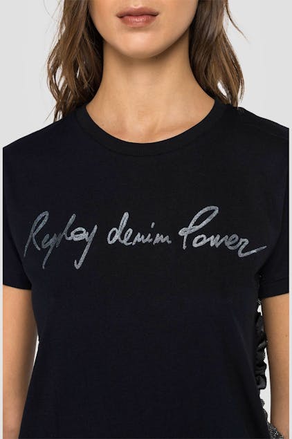 REPLAY - Denim Power Crewneck T-Shirt