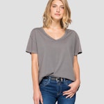 V-Neck T-Shirt With Print