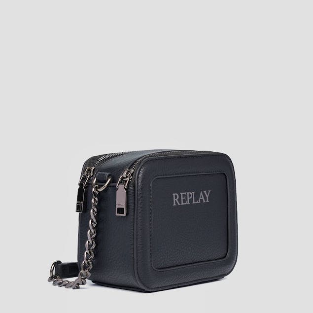 REPLAY - Zipped Crossbody Bag Black