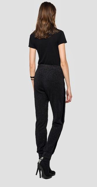 REPLAY - Cotton Trousers With Lurex