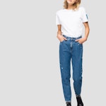 Tapered Fit High Waist Kiley Rose Label Jeans